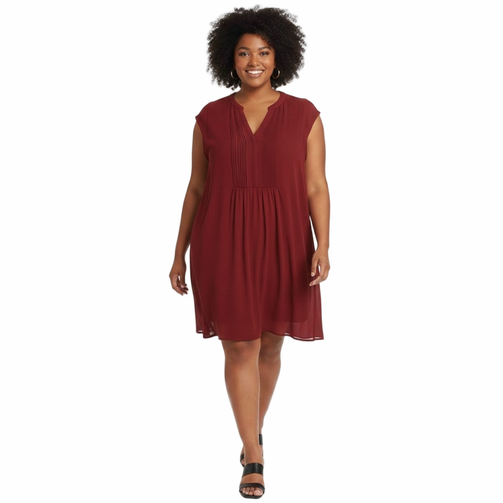 Reitmans Size 15 (XL) MIDI 100% Polyester Minimalist Classic Timeless Dress